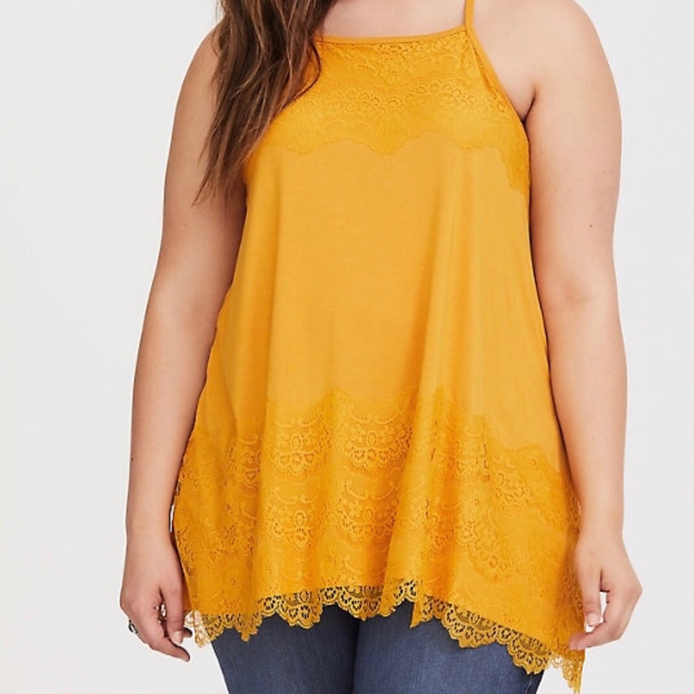 Torrid Super Soft mustard yellow tank top size 1x